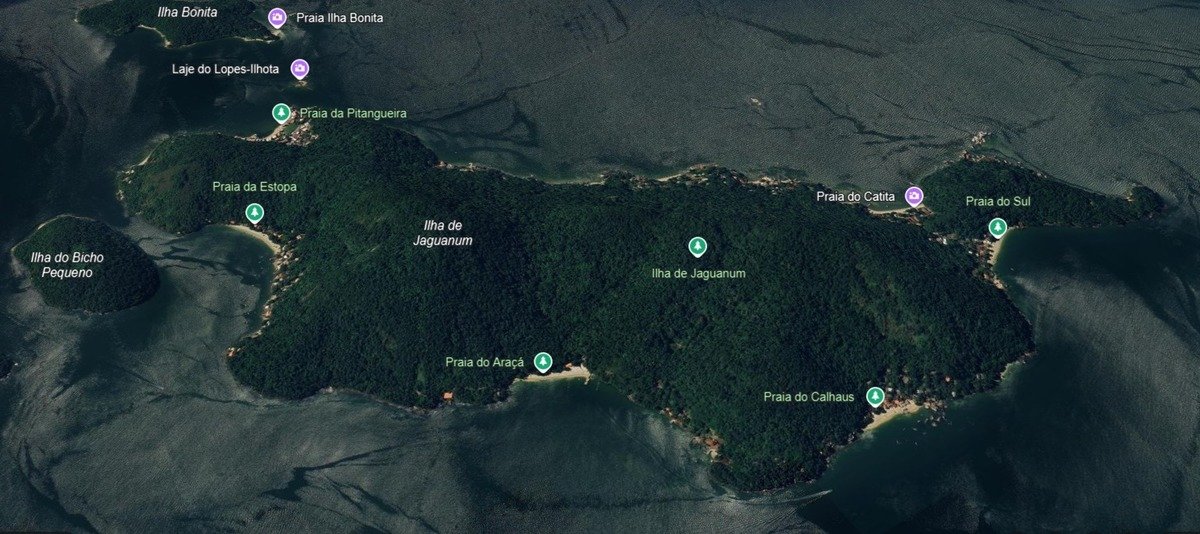 Praia do Araçá, Ilha de Jaguanum, Mangaratiba — foto 001